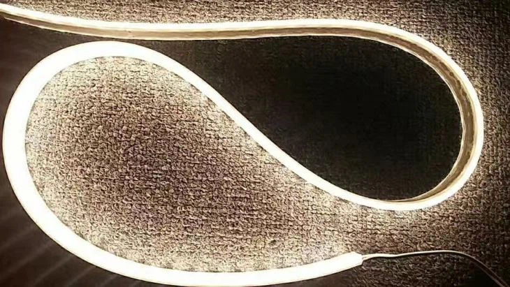 China tough solid silicone corrosion-proof IP68 outdoor 2835 extruded led strip 